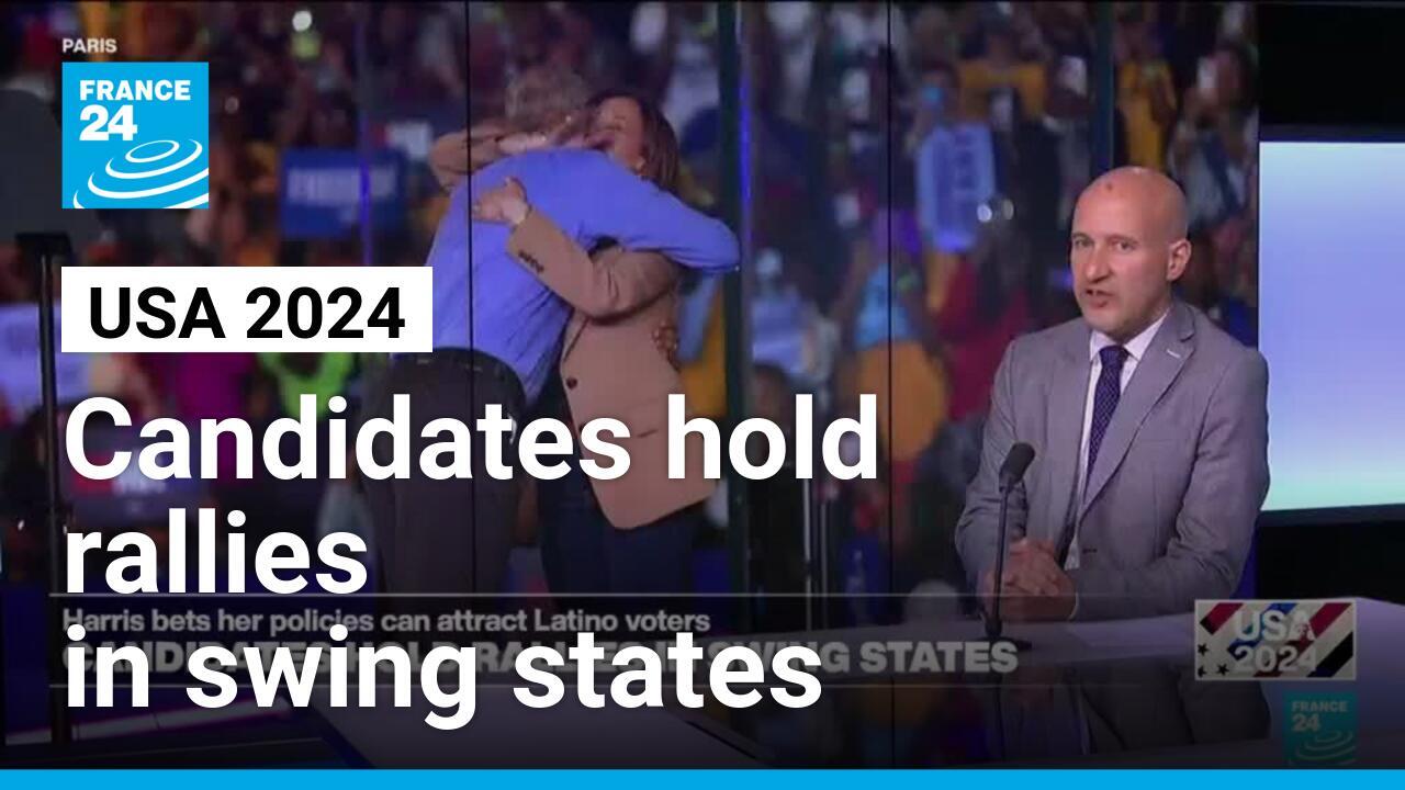 Two weeks before US election, candidates hold rallies in swing states